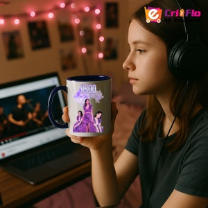 Cana K-POP cu formatia trupa KPOP JISSO PURPLE 684 - Img 25