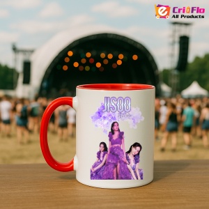 Cana K-POP cu formatia trupa KPOP JISSO PURPLE 684 - Img 45