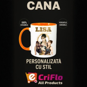 Cana K-POP cu formatia trupa KPOP LISA GOLD 710 - Img 43