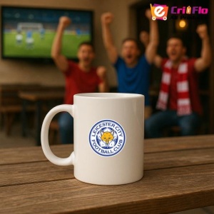 Cana Leicester City FC Anglia , cu logoul stema echipei, Cadoul Perfect - Img 18