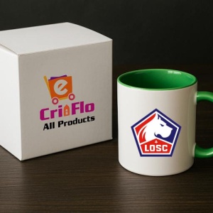 Cana Lille LOSC Franta , cu logoul stema echipei, Cadoul Perfect - Img 19