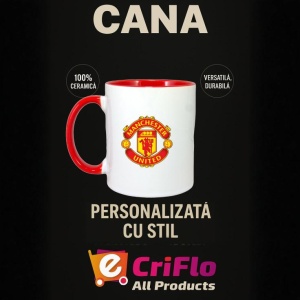 Cana Manchester United FC Anglia , cu logoul stema echipei, Cadoul Perfect - Img 45