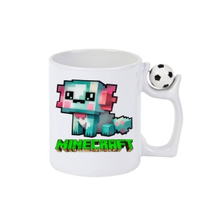 Cana Minecraft Axolotl Albastru