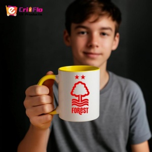 Cana Nottingham Forest FC Anglia , cu logoul stema echipei, Cadoul Perfect - Img 33