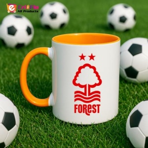 Cana Nottingham Forest FC Anglia , cu logoul stema echipei, Cadoul Perfect - Img 43