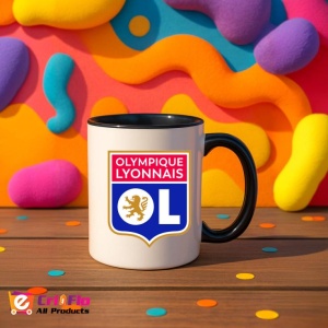 Cana Olympique Lyonnais Franta , cu logoul stema echipei, Cadoul Perfect - Img 36