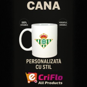 Cana Real Betis Spania , cu logoul stema echipei, Cadoul Perfect - Img 15
