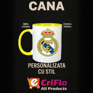 Cana Real Madrid CF Spania , cu logoul stema echipei, Cadoul Perfect - Img 30