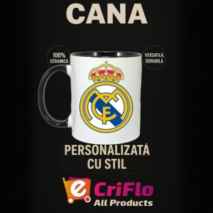 Cana Real Madrid CF Spania , cu logoul stema echipei, Cadoul Perfect - Img 35
