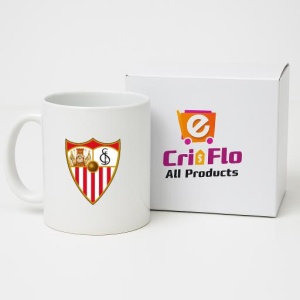 Cana Sevilla FC Spania , cu logoul stema echipei, Cadoul Perfect - Img 14