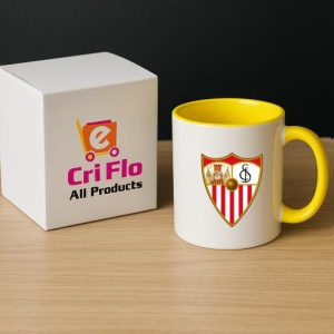 Cana Sevilla FC Spania , cu logoul stema echipei, Cadoul Perfect - Img 29