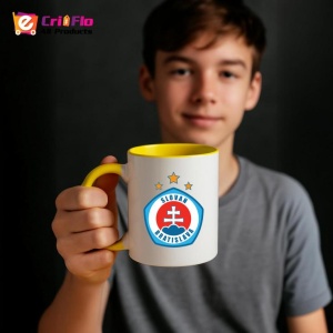 Cana SK Slovan Bratislava Slovacia , cu logoul stema echipei, Cadoul Perfect - Img 33