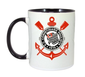Cana Sport Club Corinthians Paulista Brazilia , cu logoul stema echipei, Cadoul Perfect - Img 6