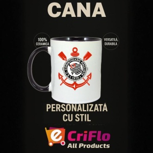 Cana Sport Club Corinthians Paulista Brazilia , cu logoul stema echipei, Cadoul Perfect - Img 35