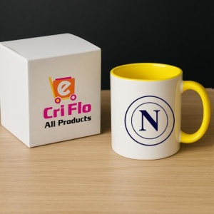 Cana SSC Napoli Italia , cu logoul stema echipei, Cadoul Perfect - Img 29