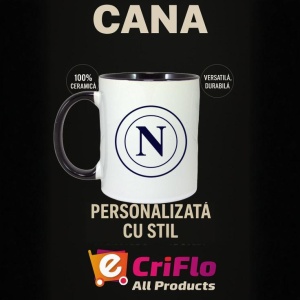 Cana SSC Napoli Italia , cu logoul stema echipei, Cadoul Perfect - Img 35