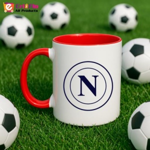 Cana SSC Napoli Italia , cu logoul stema echipei, Cadoul Perfect - Img 46