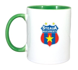 Cana Steaua Bucuresti , cu logoul stema echipei, Cadoul Perfect - Img 3