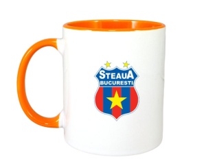 Cana Steaua Bucuresti , cu logoul stema echipei, Cadoul Perfect - Img 7