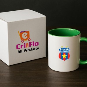 Cana Steaua Bucuresti , cu logoul stema echipei, Cadoul Perfect - Img 19
