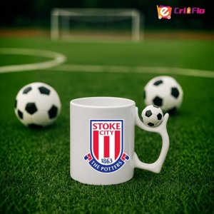 Cana Stoke City Anglia , cu logoul stema echipei, Cadoul Perfect - Img 10