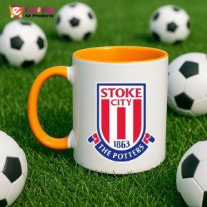 Cana Stoke City Anglia , cu logoul stema echipei, Cadoul Perfect - Img 43