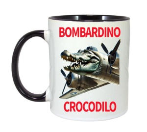 Cana Tralalero TraLaLa cu Italian Brainrot Bombardino Crocodilo