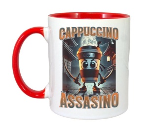 Cana Tralalero TraLaLa cu Italian Brainrot Cappuccino Assassino, Funny Cappuccino Meme V - Img 8