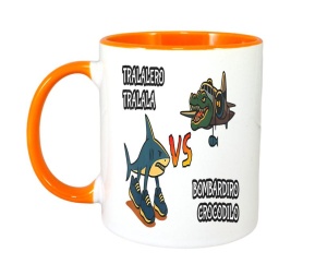 Cana Tralalero TraLaLa cu Tralalero Tralala Brainrot Meme Bombardino Crocodilo Italian - Img 6