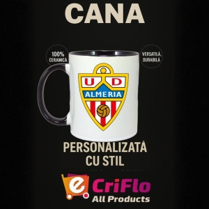 Cana UD Almeria Spania , cu logoul stema echipei, Cadoul Perfect - Img 35