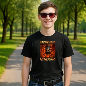 Cappuccino Assassino Ninja Red ** Tricou Tralalero Tralala Copii | Dama | Barbat - Img 10