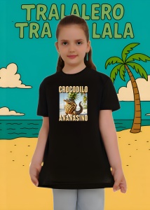 Crocodilo Ananasino ** Tricou Tralalero Tralala Copii | Dama | Barbat - Img 4
