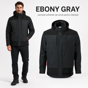 Geacă Bărbați tip Jachetă Softshell de Iarnă, Impermeabilă și Călduroasă – Vertex W55 - Img 12