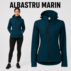 Geacă Damă tip Jachetă Softshell cu Glugă Detașabilă, Impermeabilă și Elastică – Performance 521 - Img 11