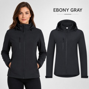 Geacă Damă tip Jachetă Softshell cu Glugă, Elastică și Călduroasă – Trail 549 - Img 13