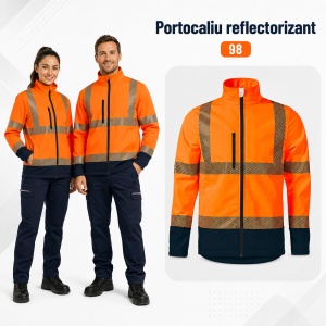 Geacă Unisex tip Jachetă Softshell Reflectorizantă, Impermeabilă și Călduroasă – HV Drop 5V3 - Img 14