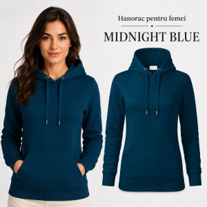 Hanorac Damă cu Glugă și Buzunar Marsupiu Malfini F14 Cape Free – 320 g/m² - Img 18