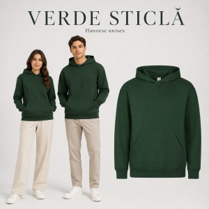 Hanorac Unisex Damă și Bărbați cu Glugă – 60% Bumbac, Interior Pieptănat, 280 g/m², XS–4XL - Img 23