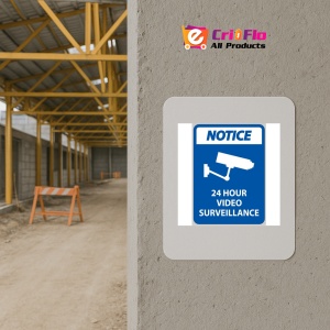 Indicator 24 Hour Surveillance Sign, Sticker autocolant - Img 5