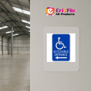 Indicator Accessible Entrance Left Arrow, Sticker autocolant - Img 3