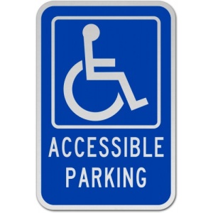 Indicator Accessible Parking, Sticker autocolant