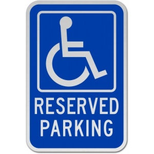 Indicator Accessible Reserved Parking, Sticker autocolant