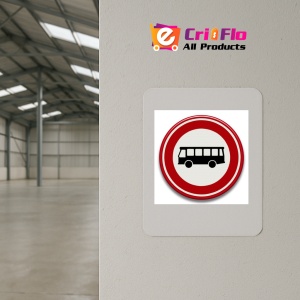 Indicator Accesul interzis autobuzelor, Sticker autocolant - Img 3