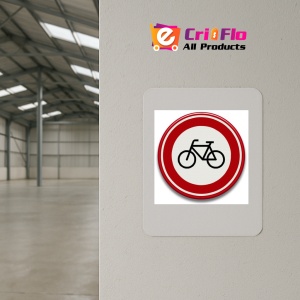 Indicator accesul interzis bicicletelor, Sticker autocolant - Img 3