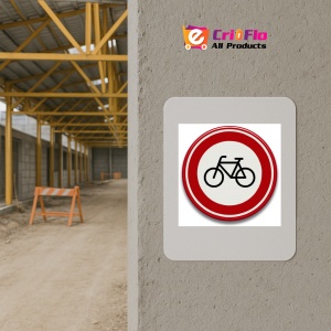 Indicator accesul interzis bicicletelor, Sticker autocolant - Img 5