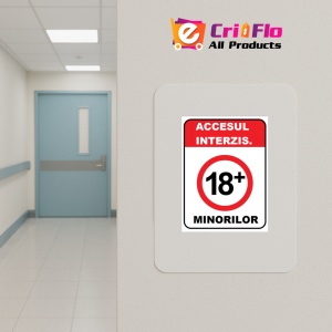 Indicator Accesul interzis minorilor, Sticker autocolant - Img 5