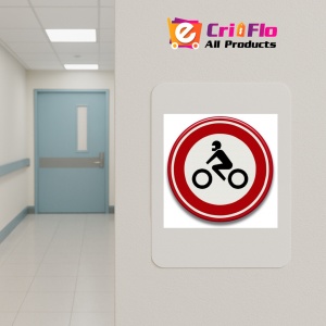 Indicator Accesul interzis motocicletelor, Sticker autocolant - Img 5