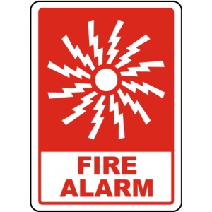 Indicator Alarm Sign, Sticker autocolant