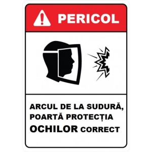 Indicator Arcul de la sudura poarta protectia ochilor, Sticker autocolant