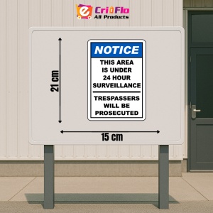 Indicator Area Under 24 Hour TV Surveillance Sign, Sticker autocolant - Img 2
